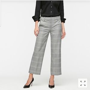 JCrew High-rise Peyton Wide-leg Pant Glen Plaid